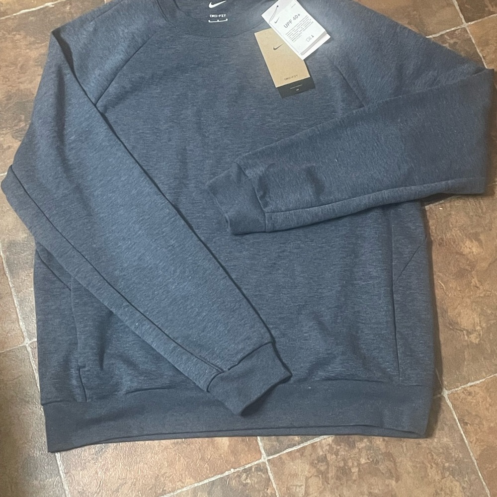 Nike Men's Dark Gray Crewneck Sweater